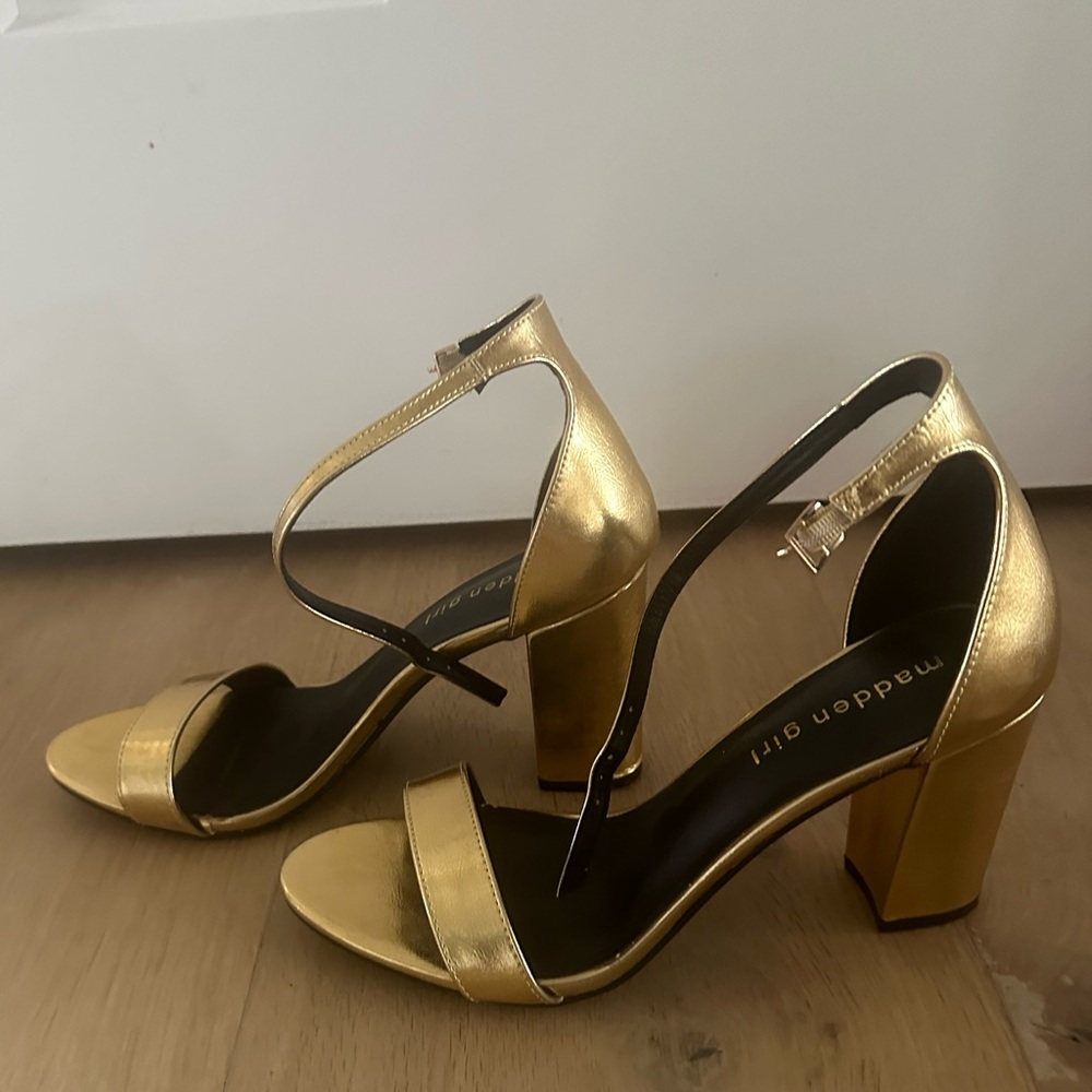 Gold Madden Girl heels